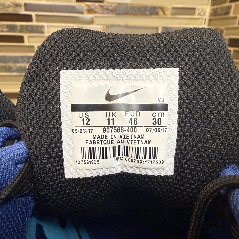 Nike Zoom Rival D 10 Mens 12 Blue &  White Track Field Racing‎ Spikes 907566-400